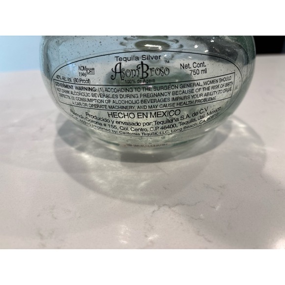 AsomBroso Tequila Silver Empty Decanter Bottle Limited Edition Glass Stopper - Picture 3 of 5